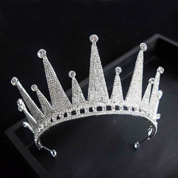 Luxury Sparkling Crystal Floral Bridal Jewelry Sets Rhinestone Tiaras Crown - Image 4