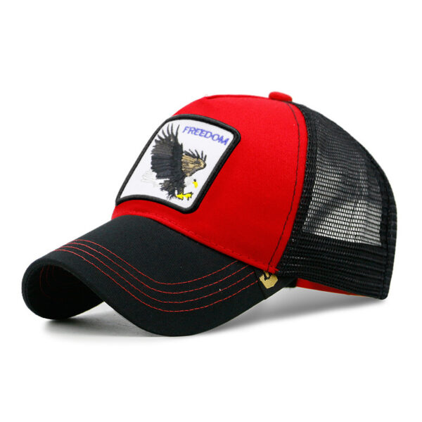 Men's Sunscreen Sunshade Mesh Eagle Pattern Baseball Hat - Image 3