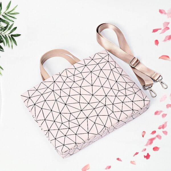 Geometric Patterned Laptop Bag - Image 3