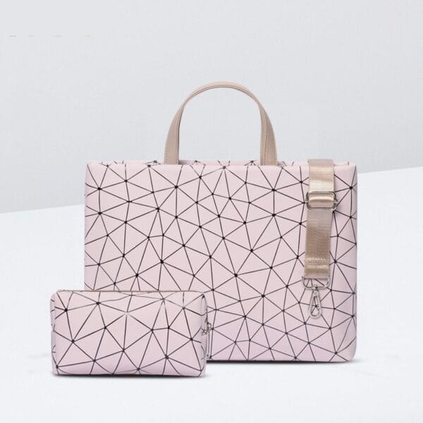 Geometric Patterned Laptop Bag - Image 2