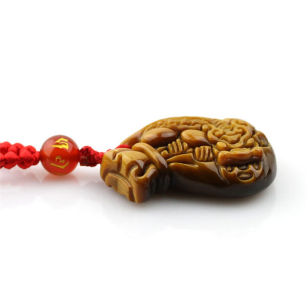 Tiger Eye' Stone Pi Xiu Pendant Tigereye Money Bag Pendant Wood Alexandrite Men's And Women's Wallet Jade Pendant Jewelry - Image 6