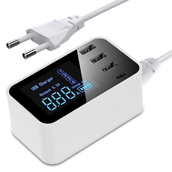 USB and Type-C Charger with Display