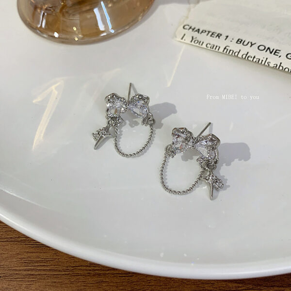 Hot Girl Style Fashion Simple Love Chain Earrings - Image 10