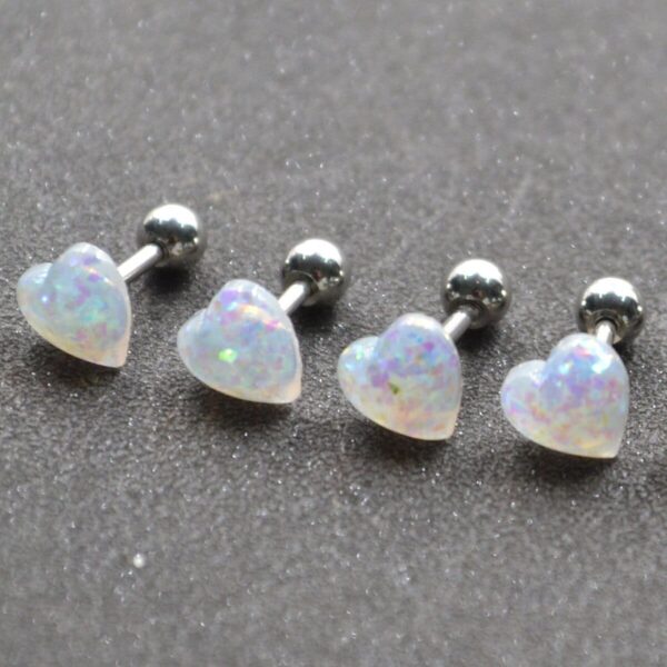 Cute Crystal Heart Piercing for Tongue - Image 3