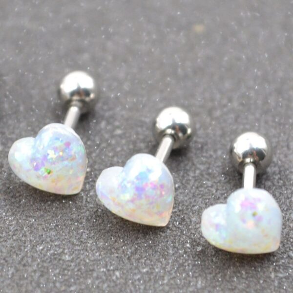 Cute Crystal Heart Piercing for Tongue - Image 5