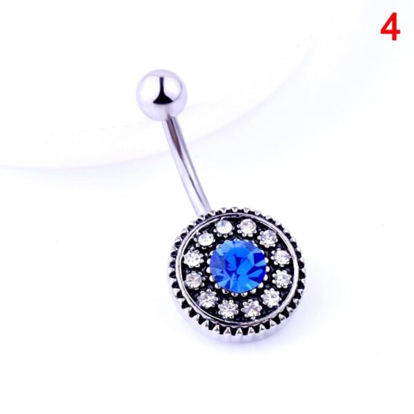 Belly Button Crystal Round Rings - Image 5