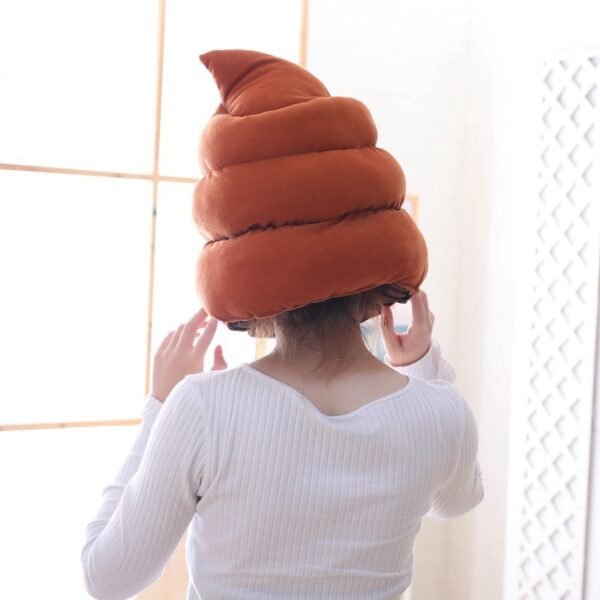 Cute Plush Stool Headgear Hat Photo Prop Plush Headgear - Image 4