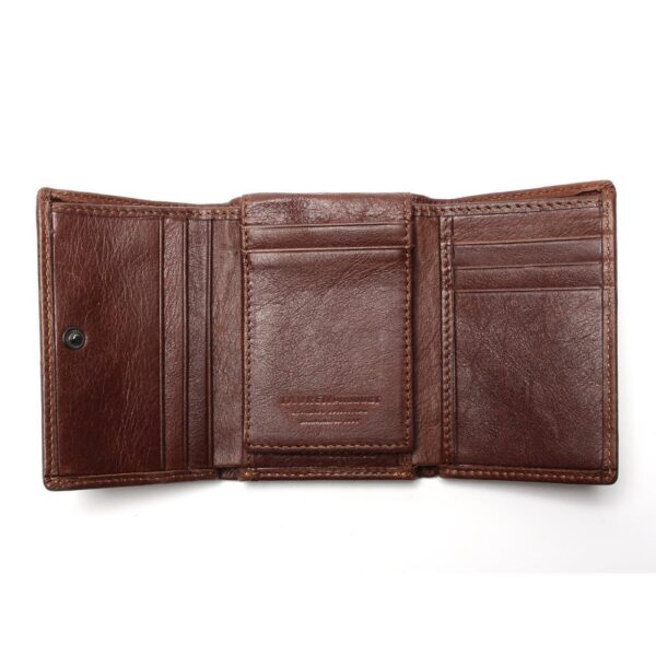 Men's Leather Vertical Trifold Wallet - Image 5