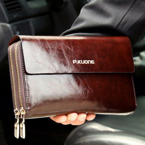 Oil Wax Leather Wallet for Men