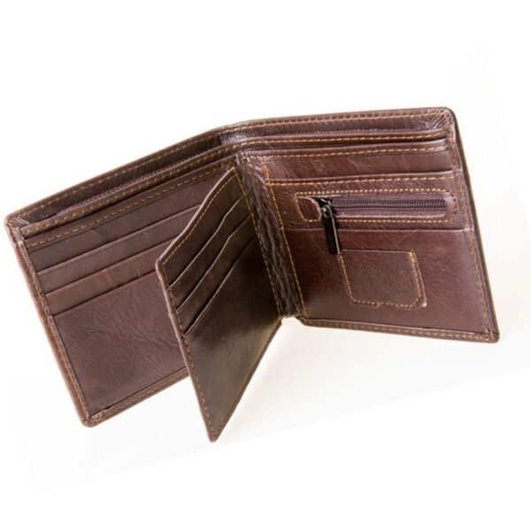 Men's Cow Leather RFID Blocking Wallet - Image 6