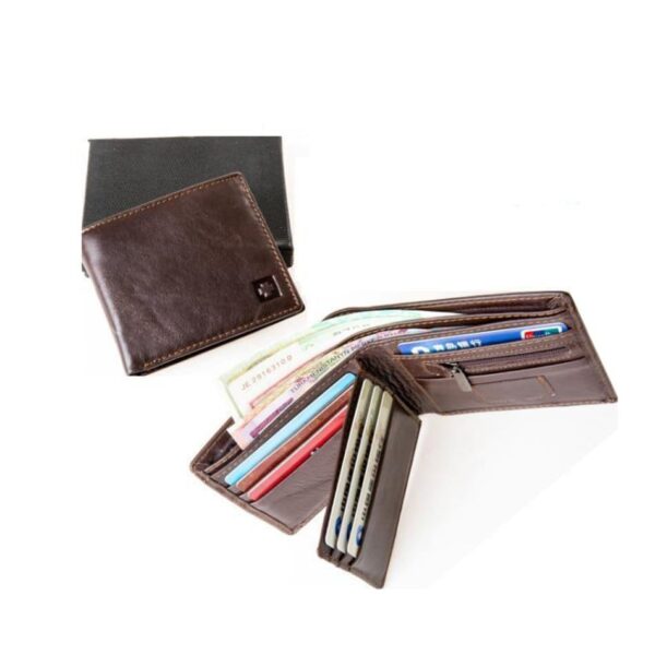 Men's Cow Leather RFID Blocking Wallet - Image 3