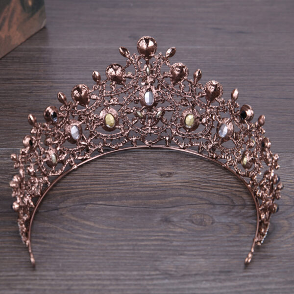 Vintage Elegant Sapphire And Diamond Bridal Crown Tiara - Image 3
