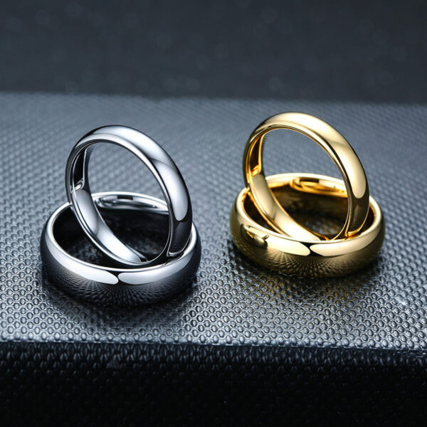 Tungsten Gold Ring Fashion Korean Tungsten Steel Couple Ring - Image 6