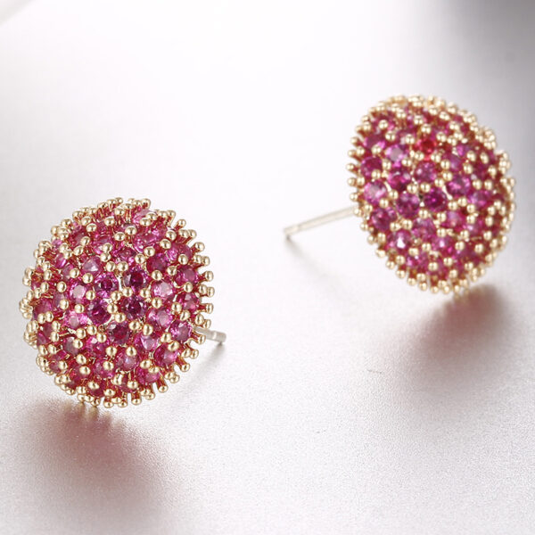 Women's Refined Stylish And Versatile Fine Zircon-embedded Earrings - Image 9
