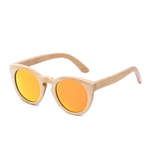 Boho Style Natural Bamboo Frame Women's Sunglasses - Image 3