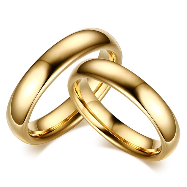 Tungsten Gold Ring Fashion Korean Tungsten Steel Couple Ring - Image 5