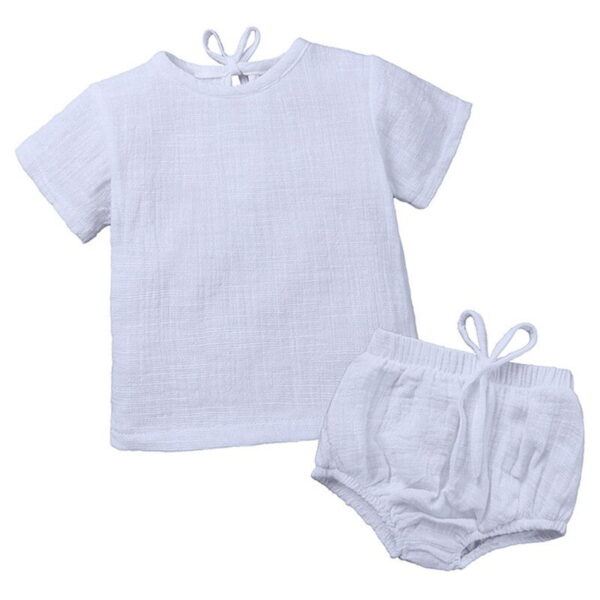 Summer Soft Linen Baby Clothing Set - Image 6