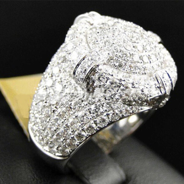Gemstone Ring Full Diamond Ring Men - Image 4