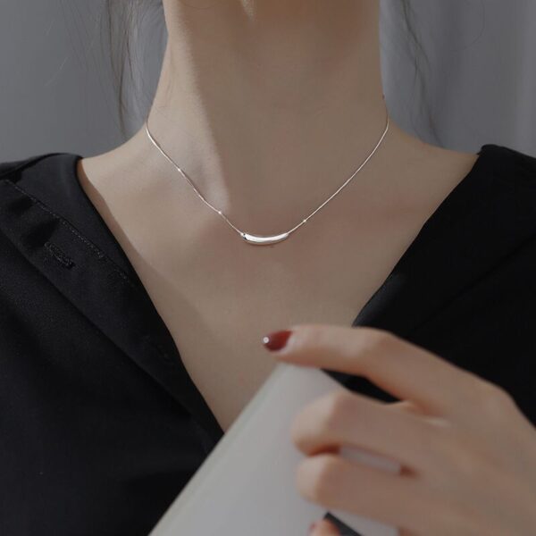 925 Sterling Silver Eggplant Necklace For Women - Image 4