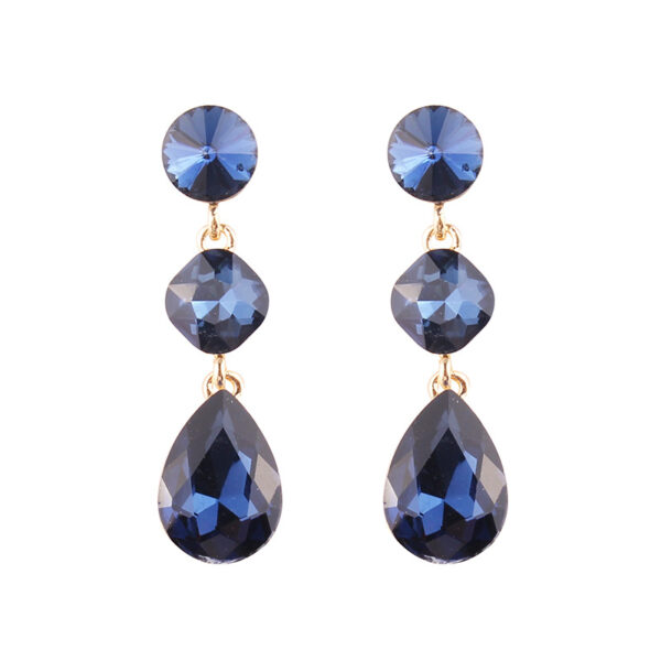 Women's Drop Shape Glass Gemstone Earrings - Image 7