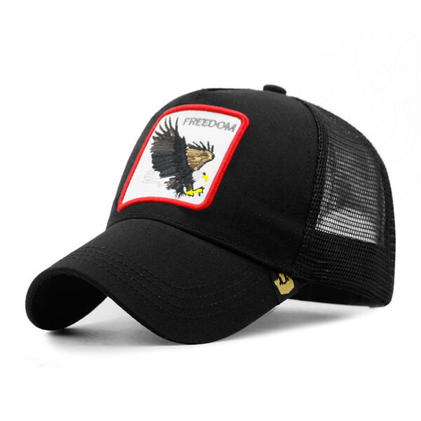 Men's Sunscreen Sunshade Mesh Eagle Pattern Baseball Hat - Image 2
