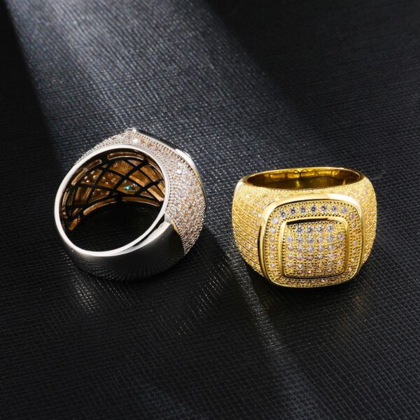 Beautiful Gold-plated Micro-set Zircon Ring - Image 3