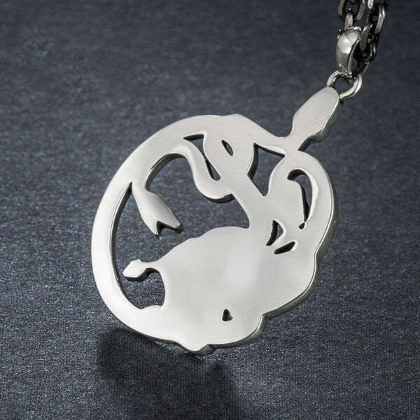 Medusa Ring Dragon Play Pearl Necklace Light Luxury Small Snake Jewelry - Image 5