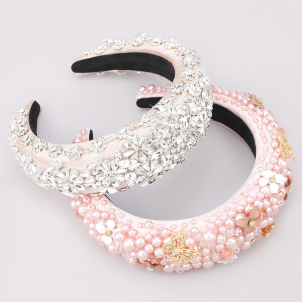 Fashionable Personality Hair Accessories Fabric Diamond Headband - Image 4