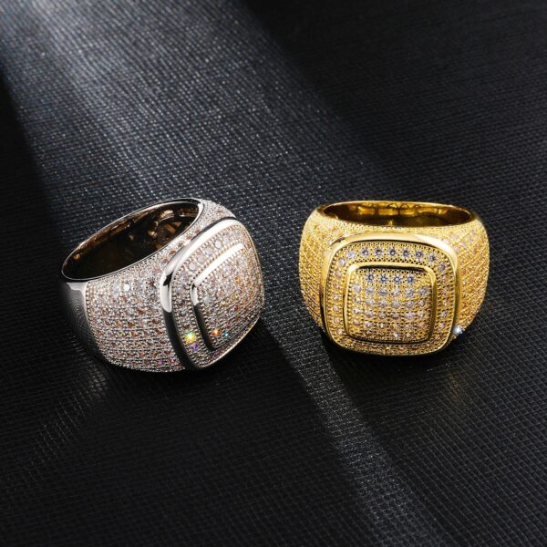 Beautiful Gold-plated Micro-set Zircon Ring - Image 4