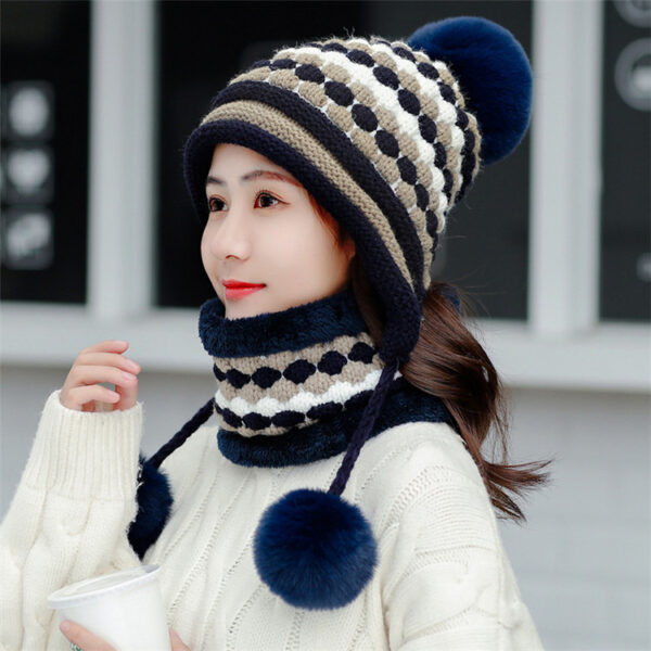 Women's Outdoor Cycling Fleece Thick Wool Hat - Image 2