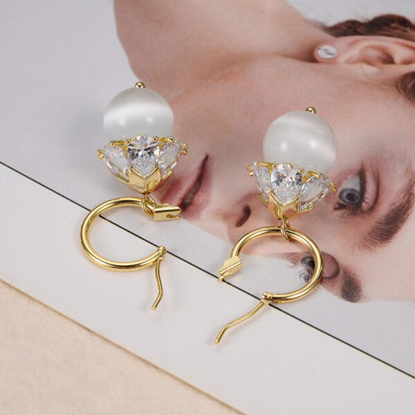 Opal Butterfly Stud Earrings Women - Image 4