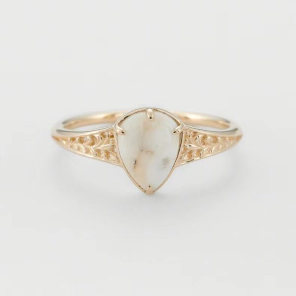 Antique Sterling Silver Gold-plated Ring - Image 4
