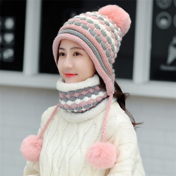 Women's Outdoor Cycling Fleece Thick Wool Hat