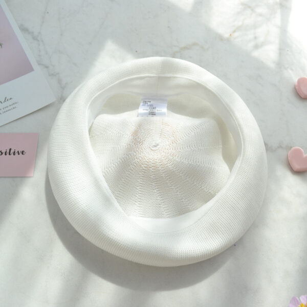 Thin Breathable Cute Poached Egg Beret - Image 8
