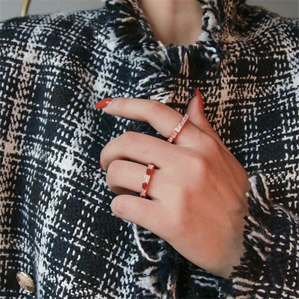 Snakebone Ring Sterling Silver 18k Gold Plated - Image 2
