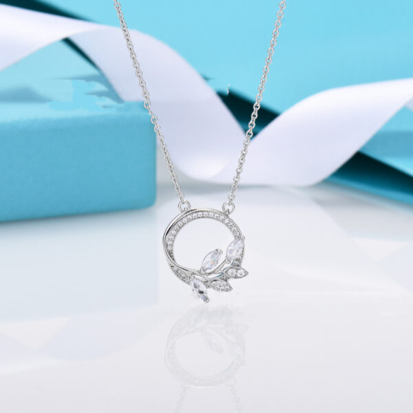 Diamond Vine Ring Necklace For Women - Image 5