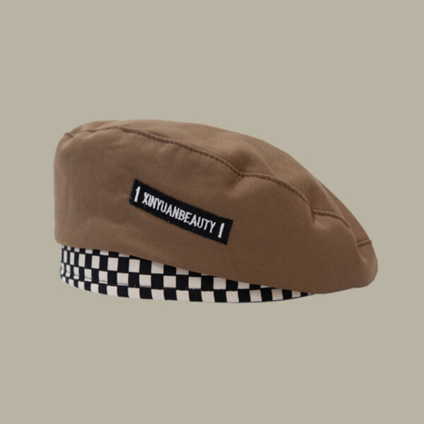 Women's Fashion Net Celebrity Checkerboard Beret - Image 6