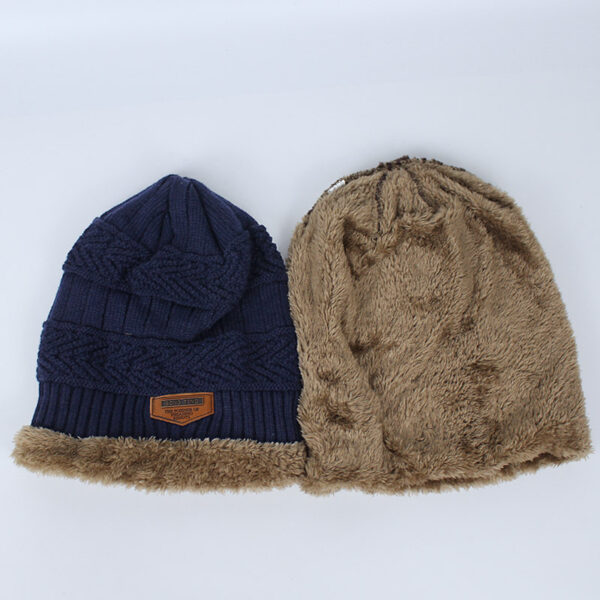 Autumn Winter Hats And Scarves For Men And Women With Velvet Thick - Image 3