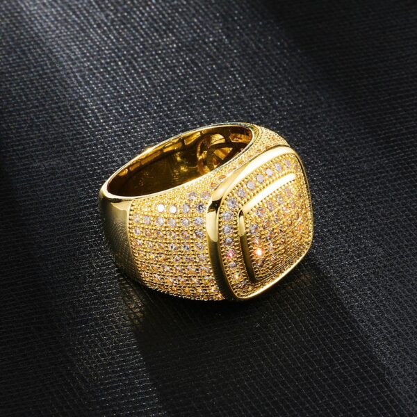 Beautiful Gold-plated Micro-set Zircon Ring