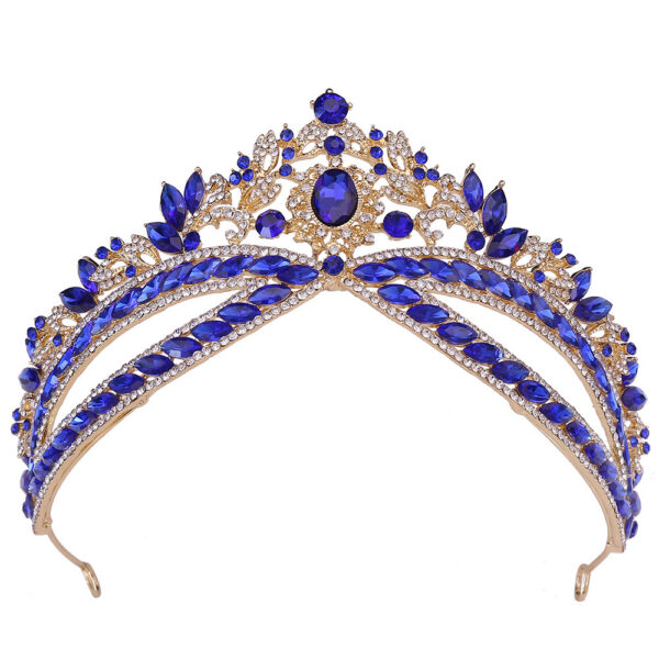 Wedding Crown Headdress Bridal Rhinestone Wedding Style Crown Accessories - Image 6