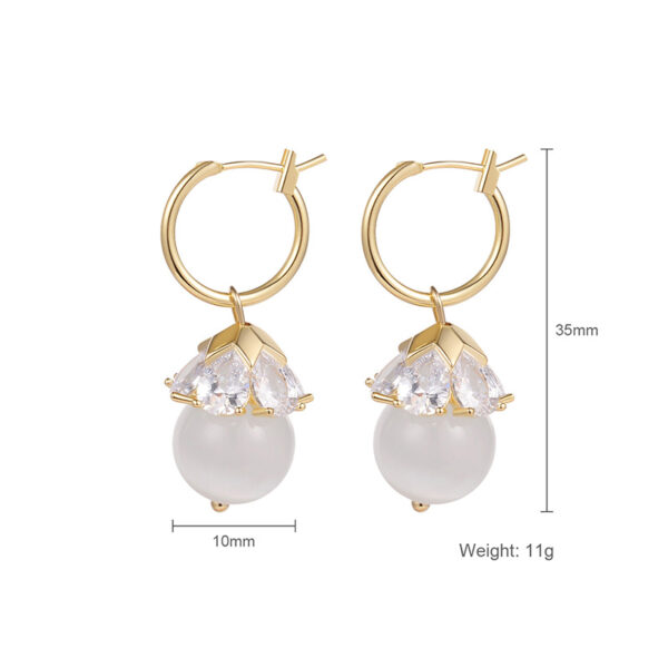 Opal Butterfly Stud Earrings Women - Image 3