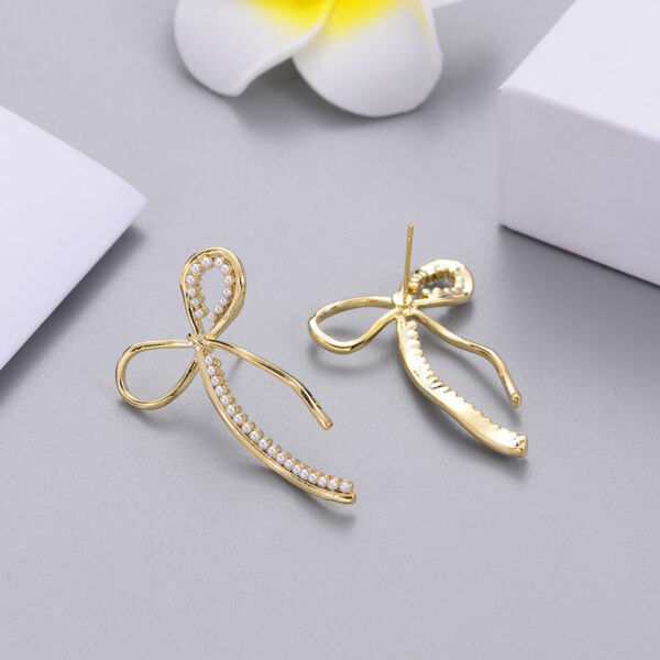 Earrings Simple Temperament Inlaid Pearl Ear Hook Earrings - Image 4