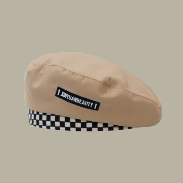 Women's Fashion Net Celebrity Checkerboard Beret - Image 3