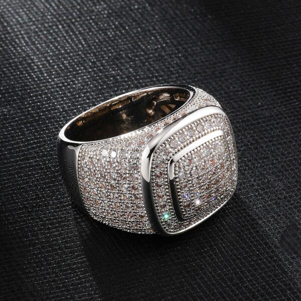 Beautiful Gold-plated Micro-set Zircon Ring - Image 5
